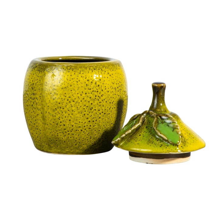 Lemon jam skål med lock 15,5 cm, Gul Byon