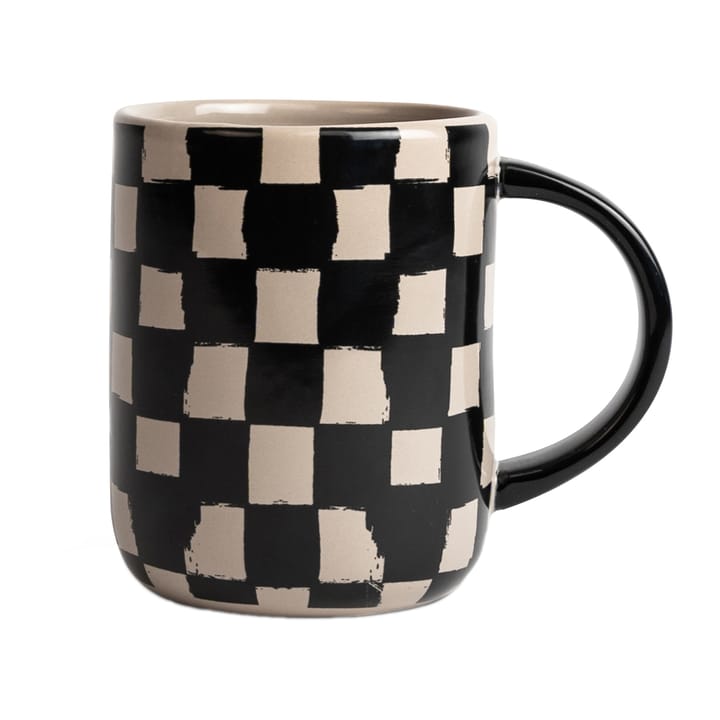 Liz mugg check 28 cl - Svart-beige - Byon