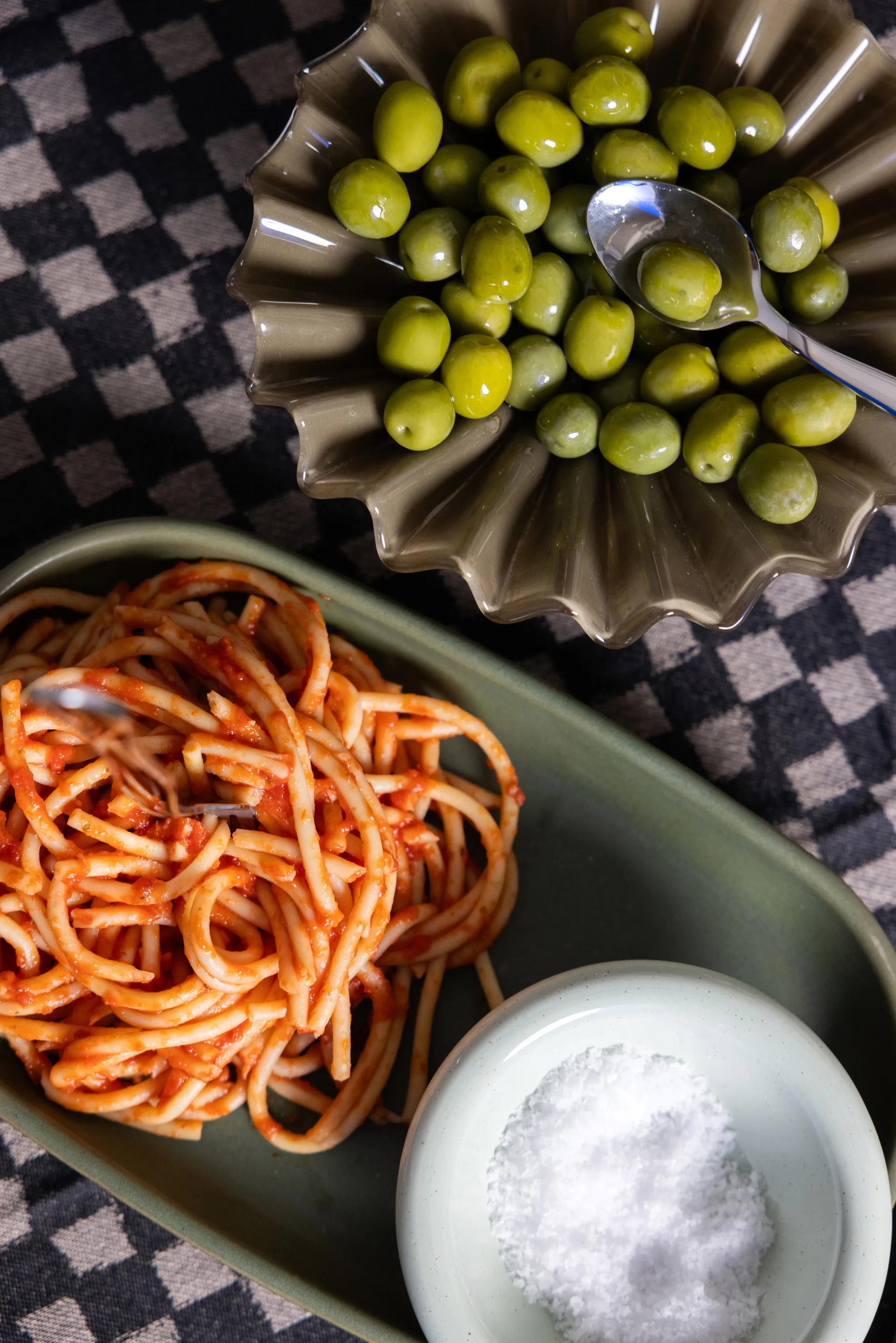 Lori skål M Ø18 cm, Grön-beige Byon