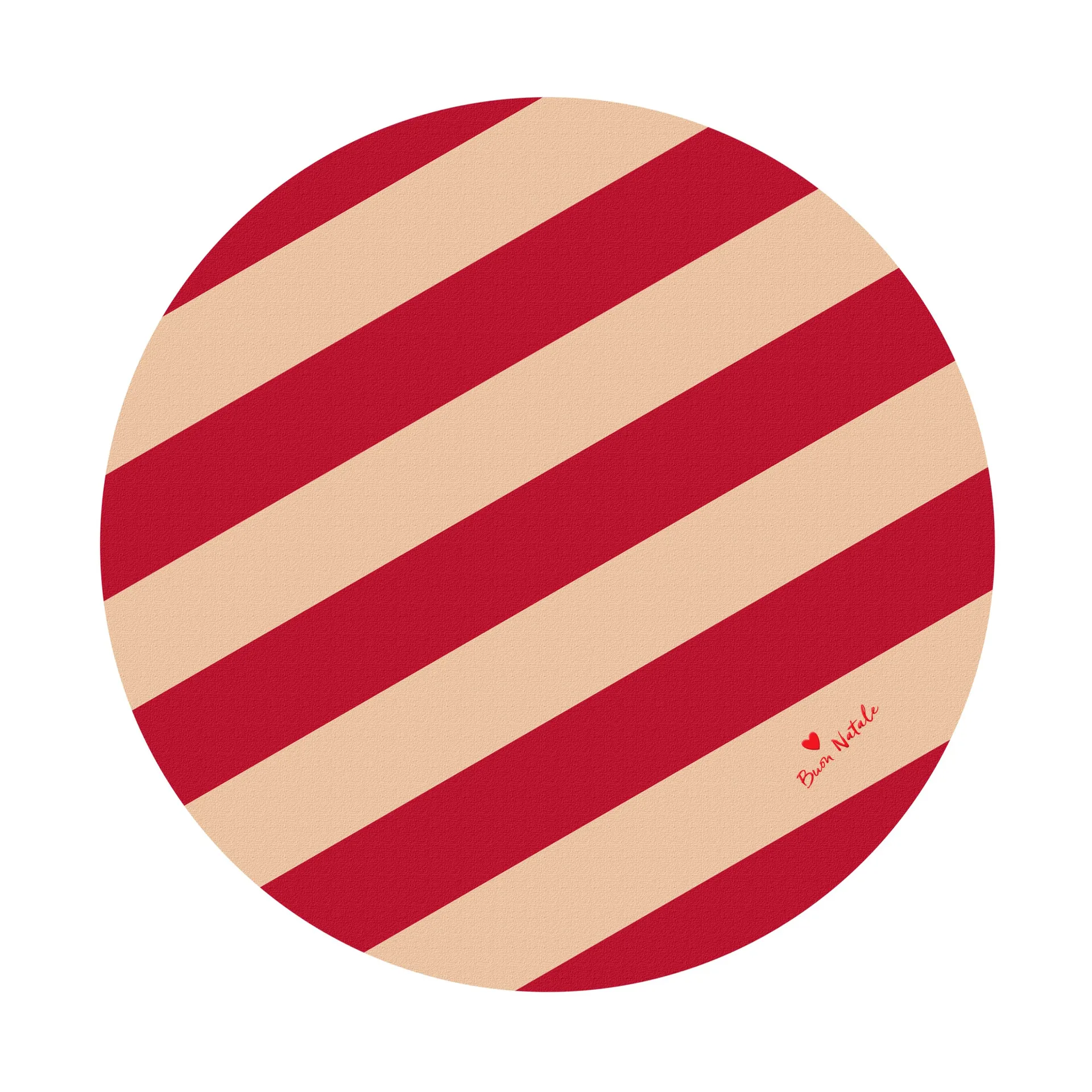 Love julgransmatta Ø100 cm, Röd-sand Byon