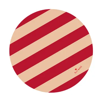 Love julgransmatta Ø100 cm - Röd-sand - Byon