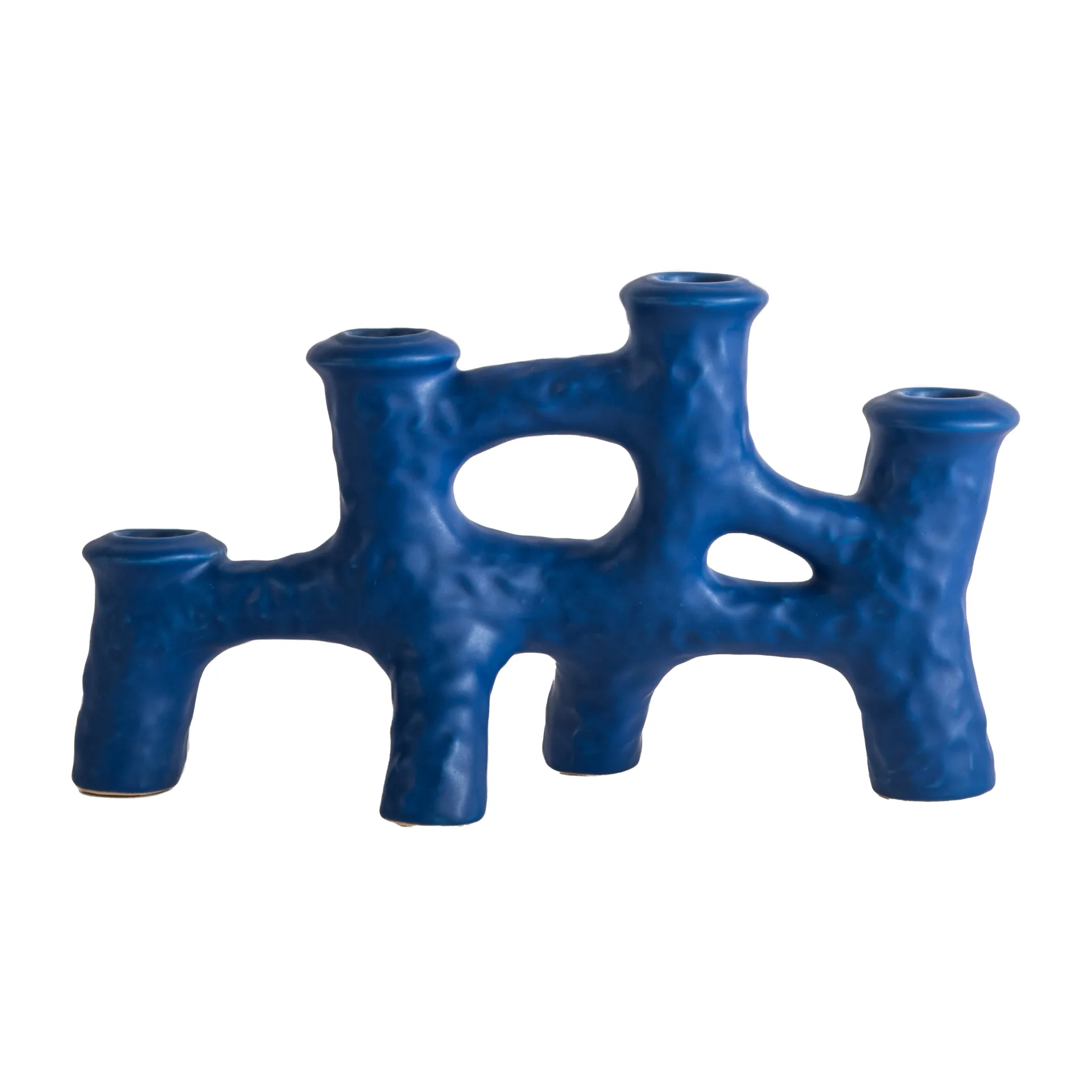 Luca ljusstake 12x30 cm, Blå Byon