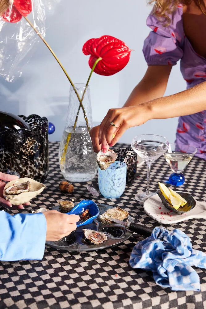 Messy glas 30 cl 2-pack, Svart Byon