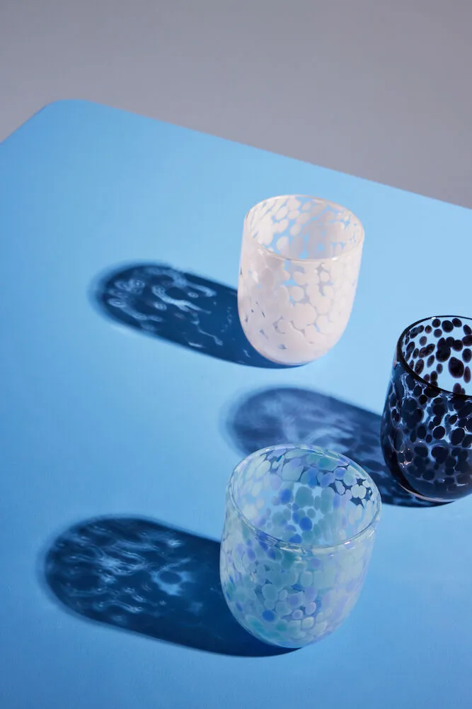 Messy glas 30 cl 2-pack, Svart Byon