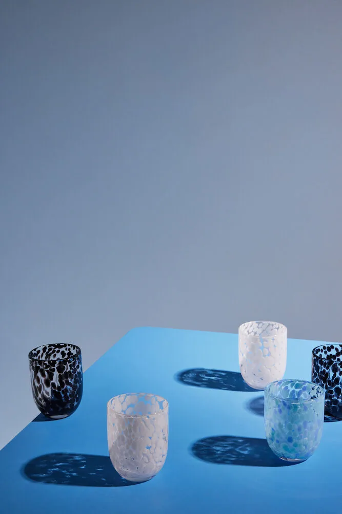 Messy glas 30 cl 2-pack, Svart Byon