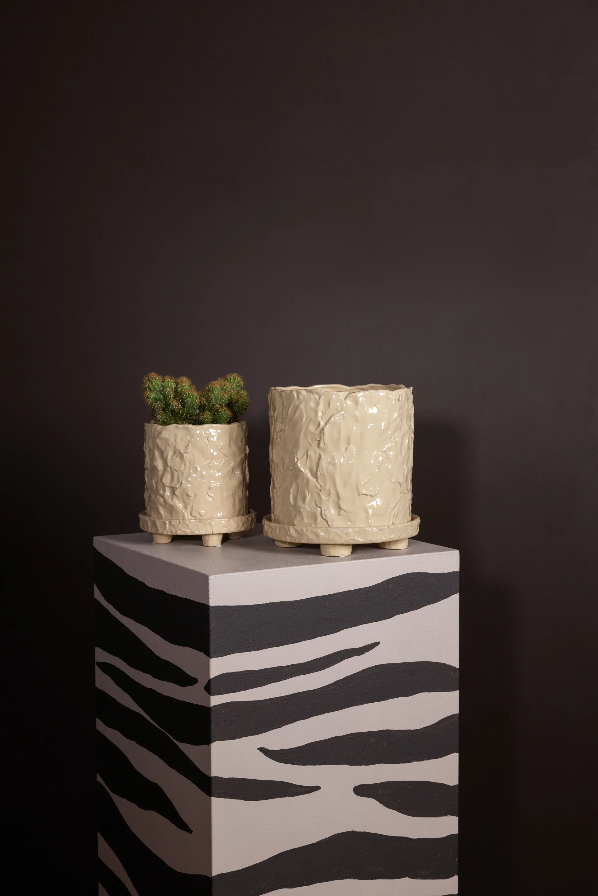 Muddy kruka L Ø23 cm, Beige Byon