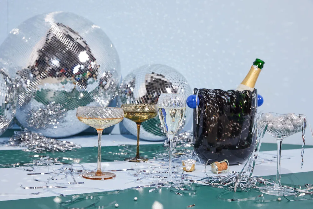 Opacity champagneglas 16 cl 2-pack, Klar Byon