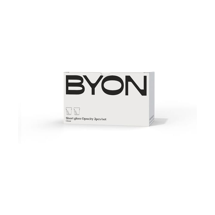 Opacity dricksglas 30 cl 2-pack, Klar Byon