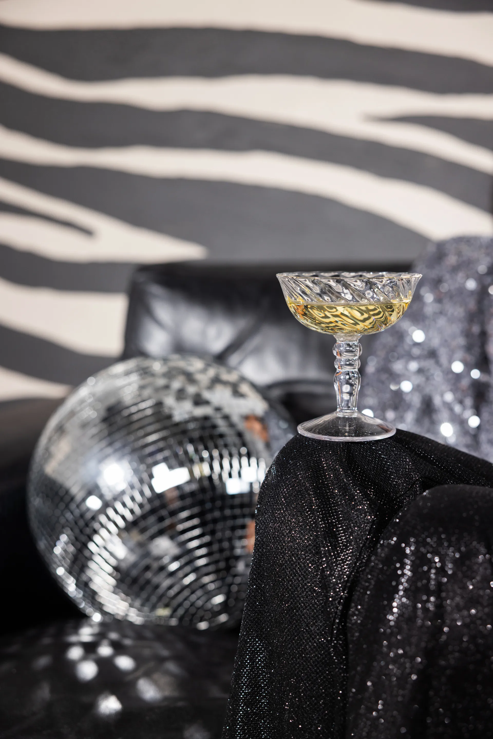 Opacity italiensk champagnekupa 15 cl 2-pack, Klar Byon