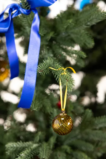 Opacity julgranskula XS Ø4 cm 4-pack - Gul - Byon