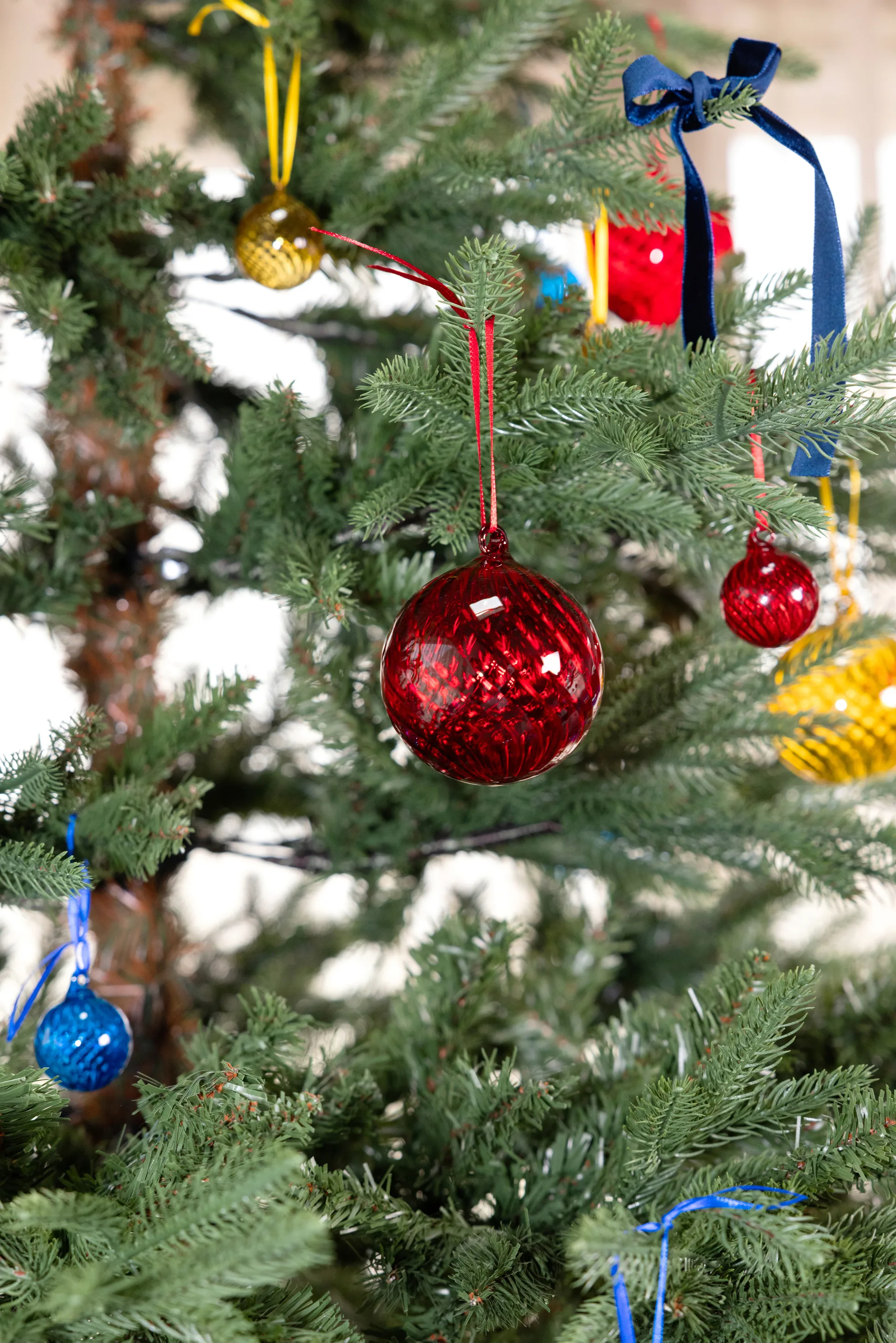 Opacity julgranskula XS Ø4 cm 4-pack, Röd Byon