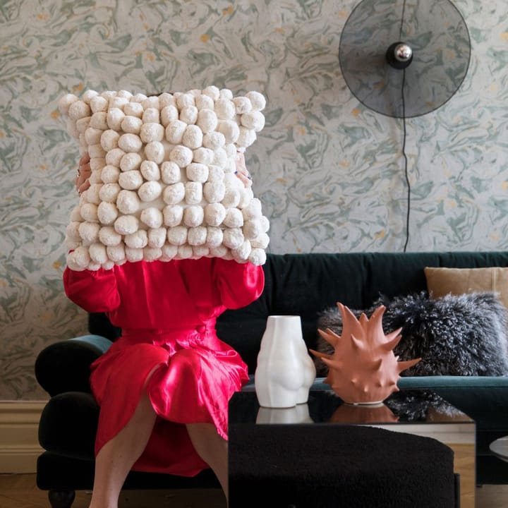 Pom Pom kudde 45x45 cm, Off white Byon