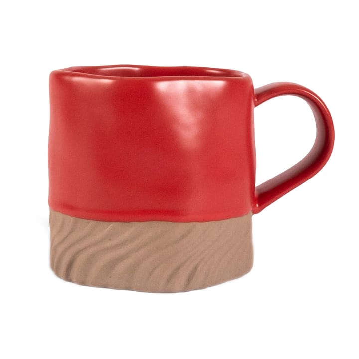 Swirl mugg 38 cl - Röd-beige - Byon