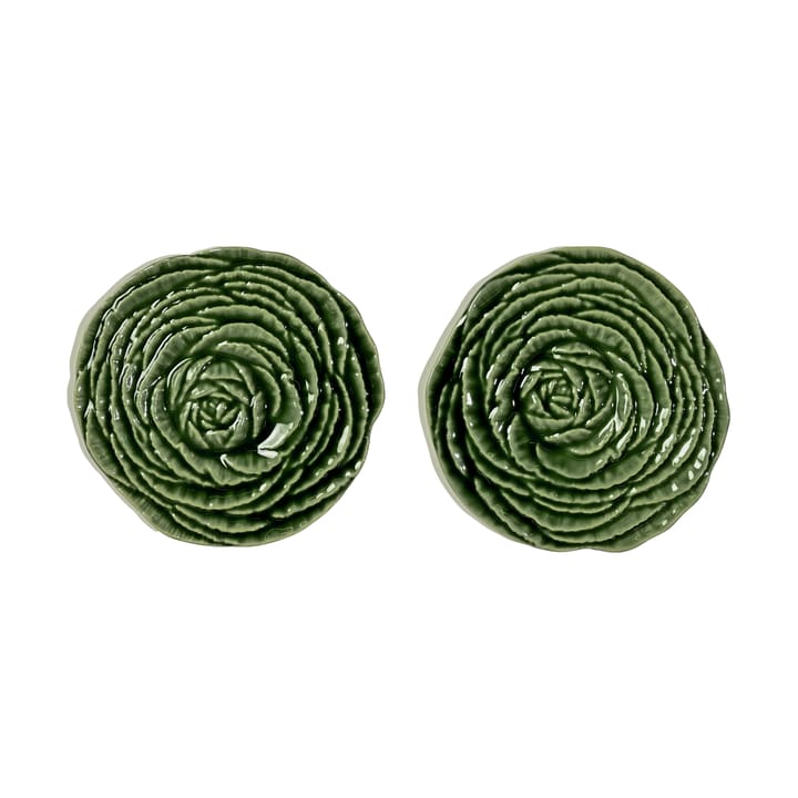 Veggie glasunderlägg Ø10 cm 2-pack - Grön - Byon