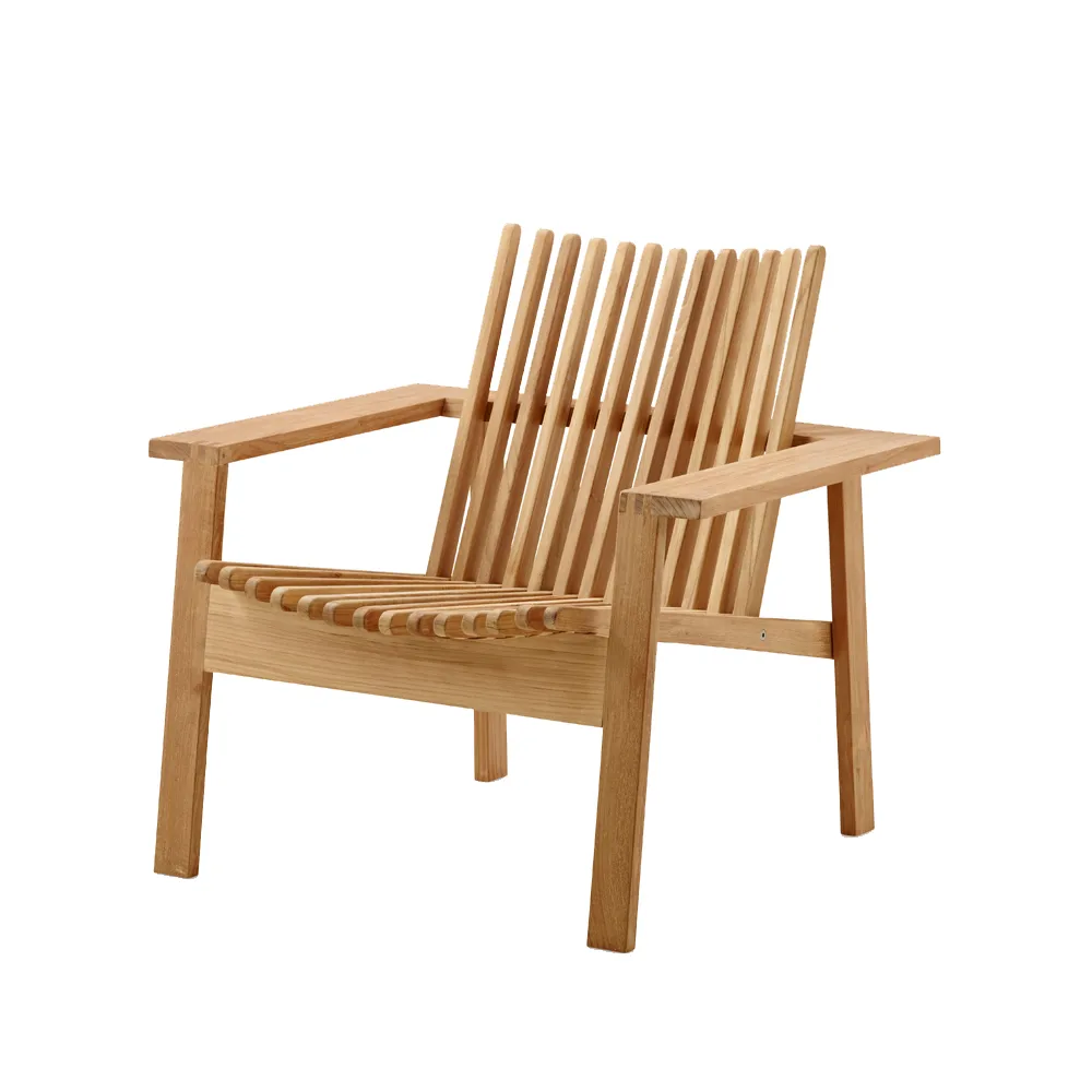 Amaze loungestol, Teak Cane-line