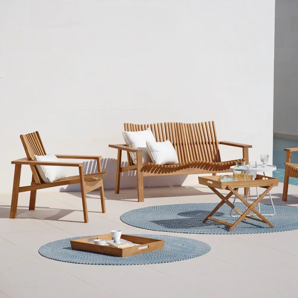 Amaze loungestol, Teak Cane-line