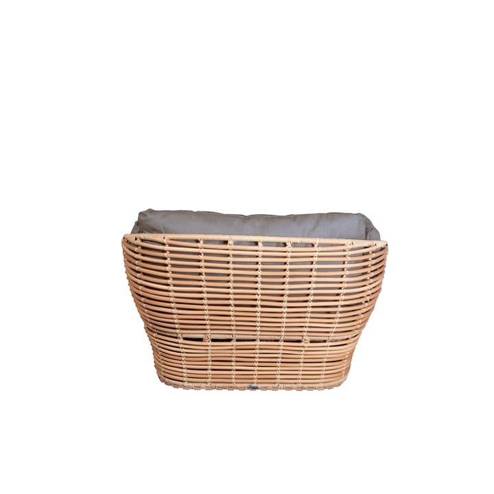 Basket loungefåtölj, Natural, inkl. taupe dynor Cane-line