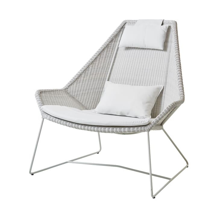 Breeze dynset loungefåtölj hög rygg, Cane-line Natté white Cane-line