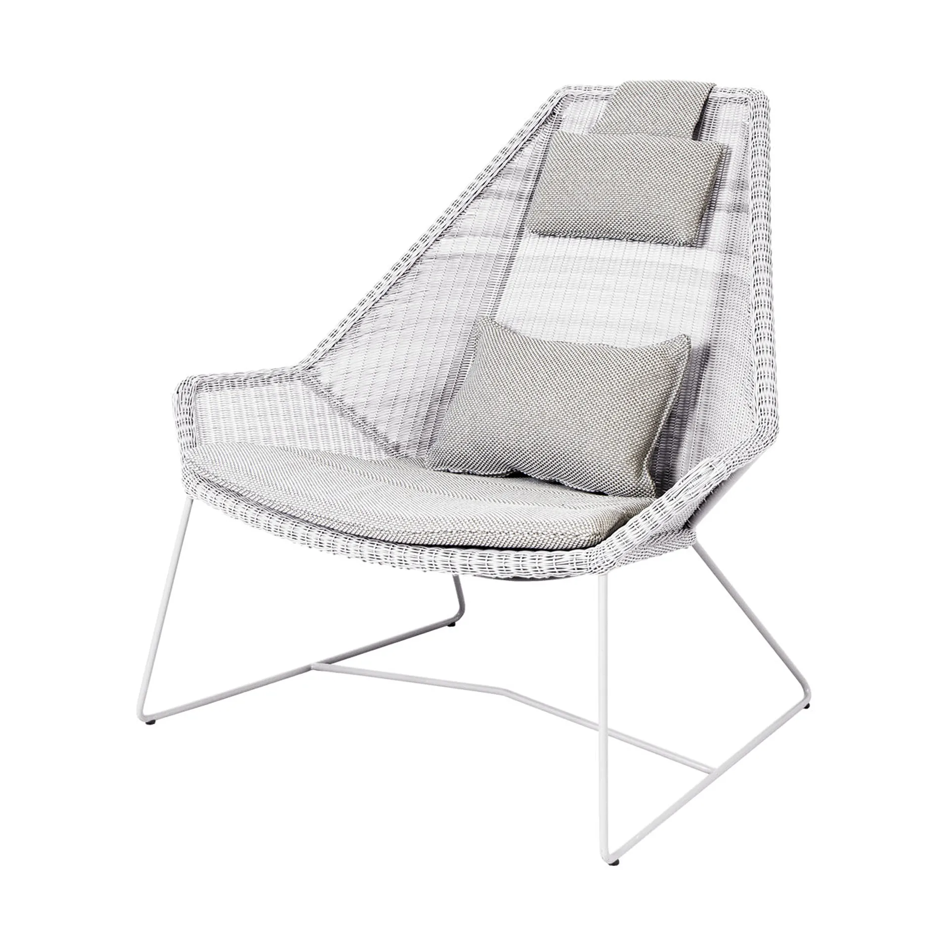 Breeze dynset loungefåtölj hög rygg, Focus light grey Cane-line