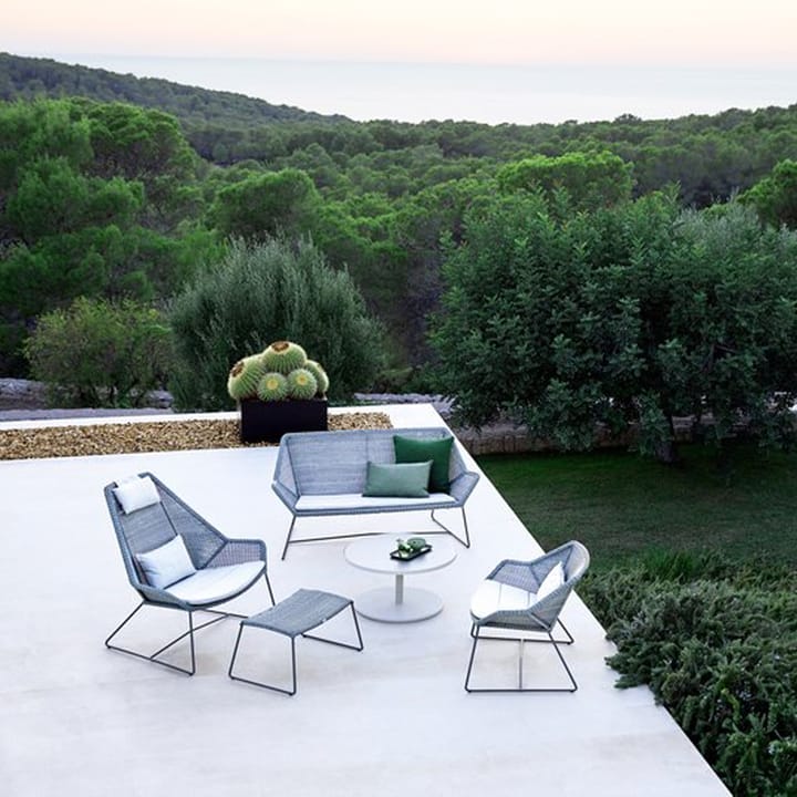 Breeze fotpall, White grey Cane-line