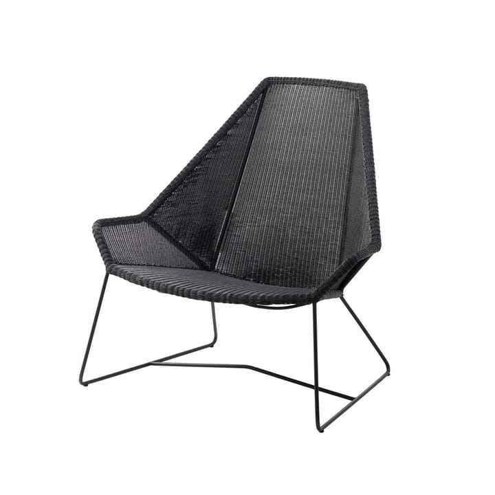 Breeze loungefåtölj hög rygg weave - Black - Cane-line