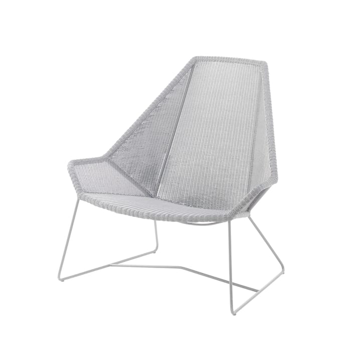 Breeze loungefåtölj hög rygg weave - White grey - Cane-line