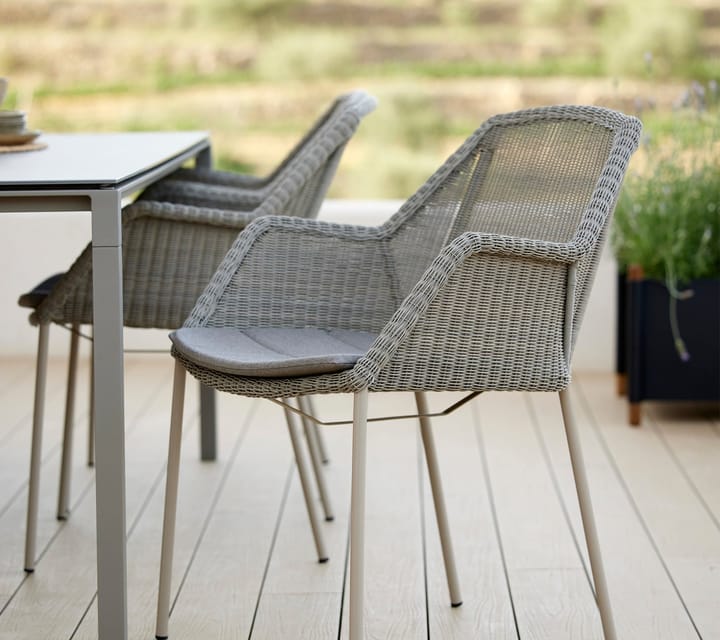Breeze stapelbar karmstol weave, Taupe Cane-line