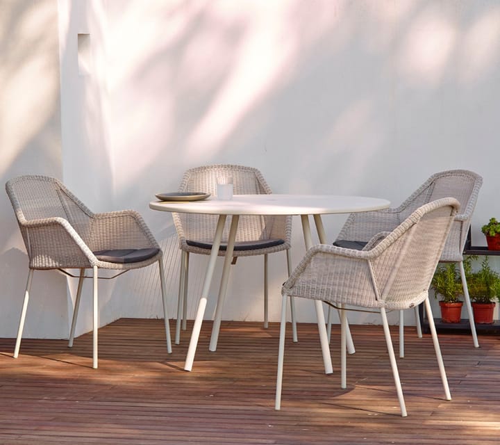 Breeze stapelbar karmstol weave, Taupe Cane-line
