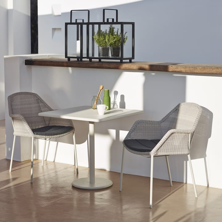 Breeze stapelbar karmstol weave, White grey Cane-line