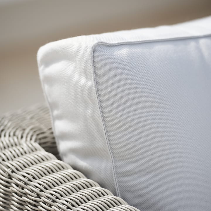 Connect modulsoffa, 2-sits taupe, höger, vita dynor Cane-line