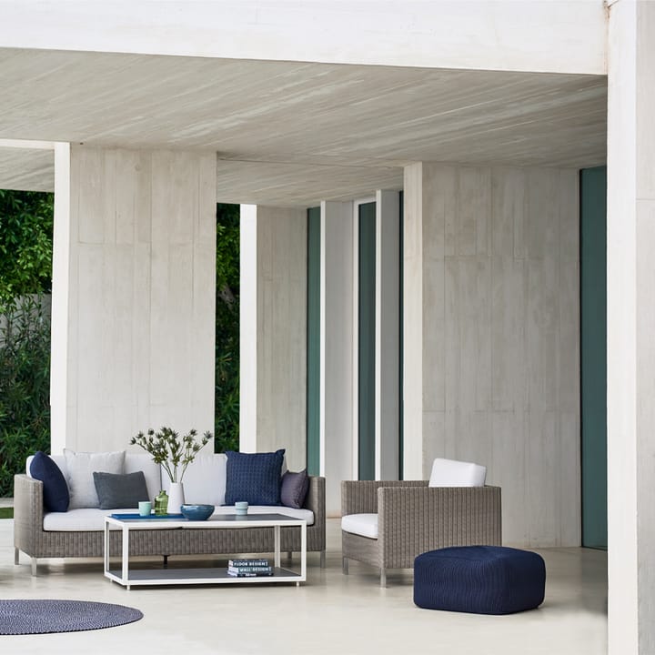 Connect soffa 3-sits, Taupe, dynset Cane-Line Natté white Cane-line