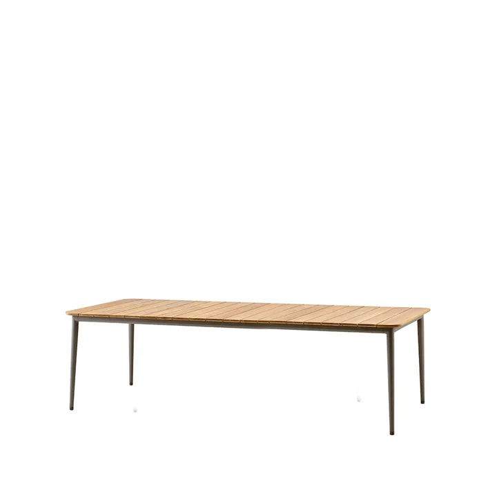 Core matbord teak 274x90x74 cm - Taupe stativ - Cane-line
