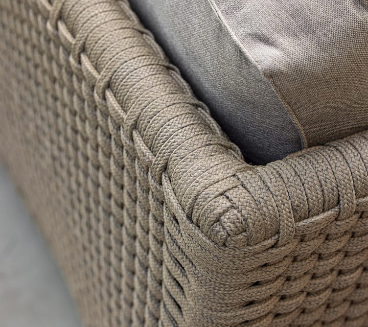 Diamond soffa 3-sits soft rope, Cane-Line Natté taupe Cane-line