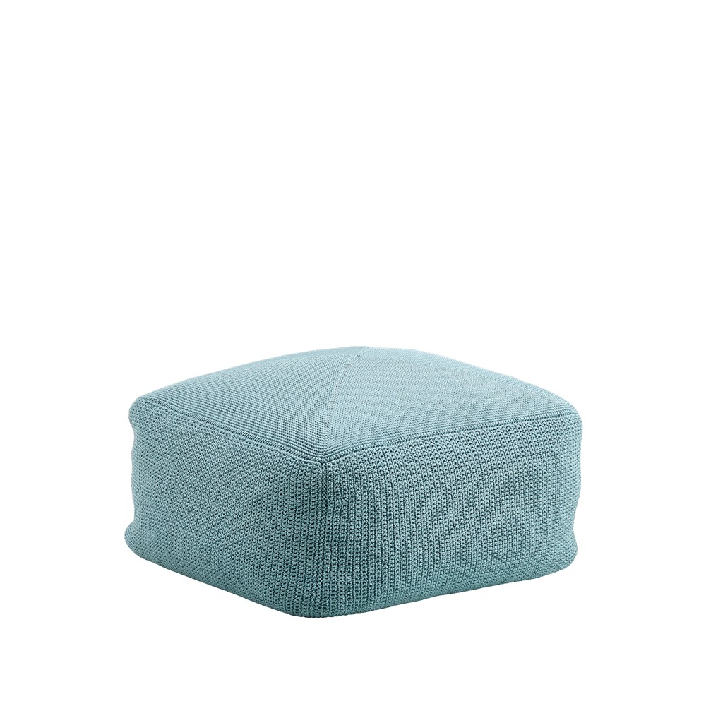 Cane-line Divine sittpuff Turquoise | Skandinavisk Design | Sittpuff utomhusbruk | Turkos