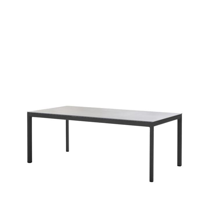 Drop matbord - fossil grey, lavagrå aluminiumstativ - Cane-line