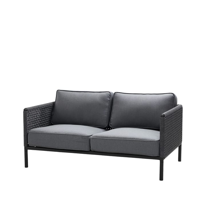Encore 2-sits soffa - Cane-Line airtouch lava grey/dark grey - Cane-line