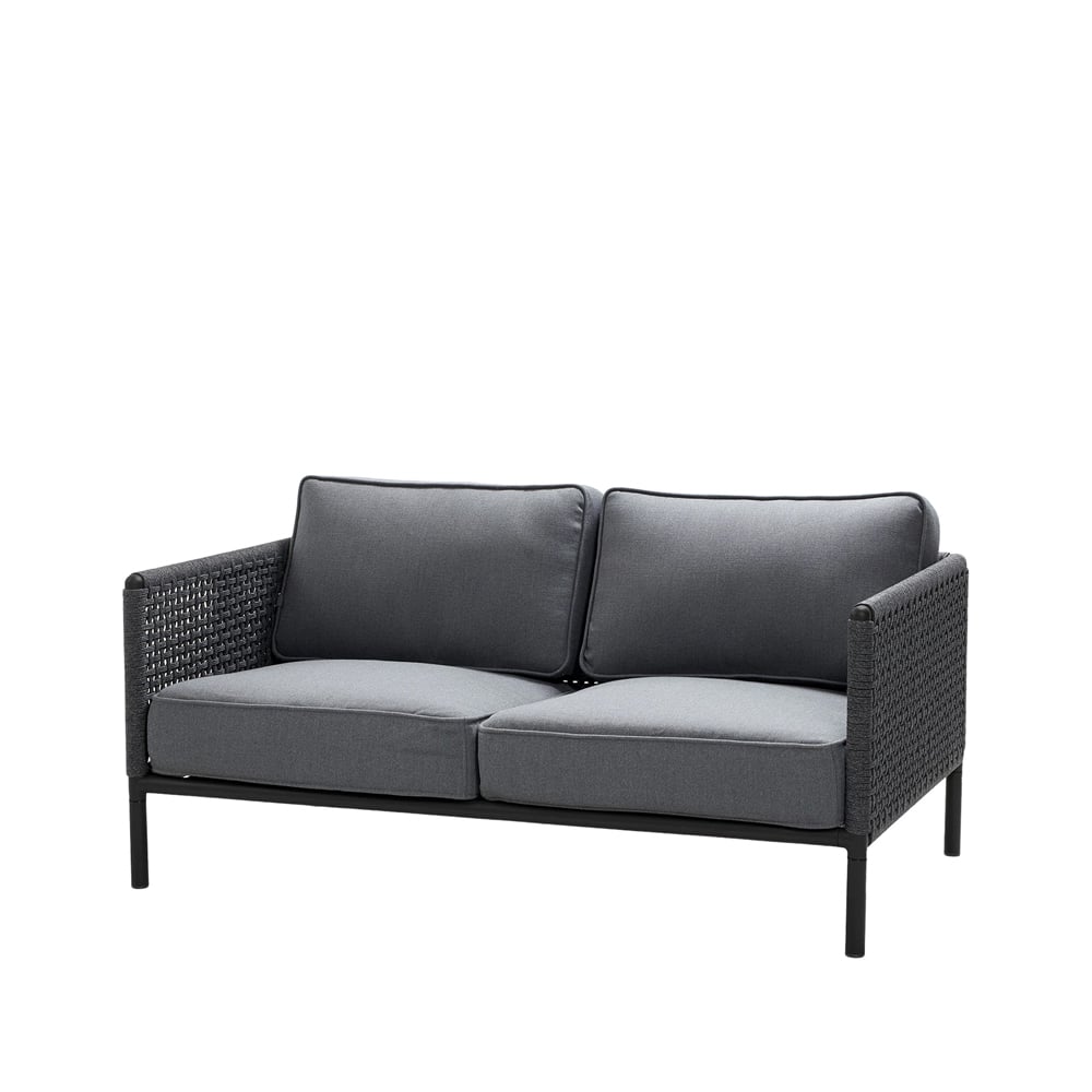Cane-line Encore 2-sits soffa Cane-Line airtouch lava grey/dark grey
