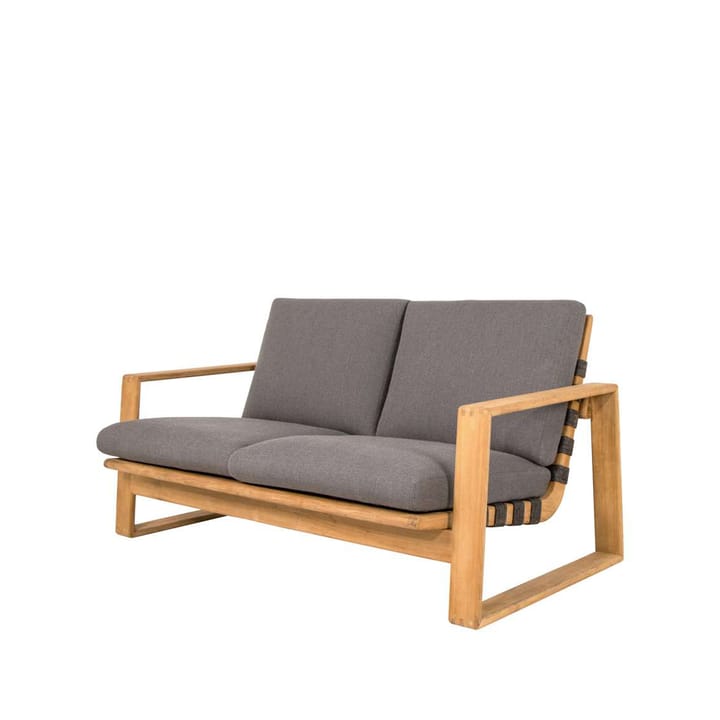 Endless Soft 2-sits soffa teak - Cane-Line AirTouch grey - Cane-line