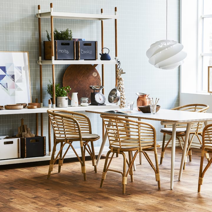 Frame hyllsystem, Lava grey, komplett, teak Cane-line
