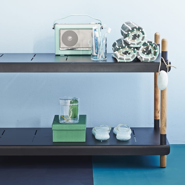 Frame hyllsystem, Lava grey, komplett, teak Cane-line