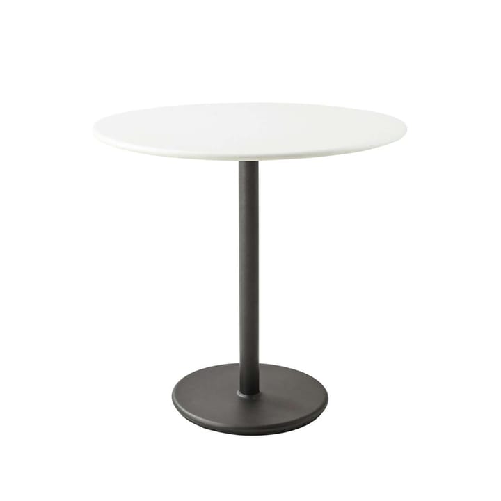 Go cafébord Ø80 cm - White-lava grey - Cane-line