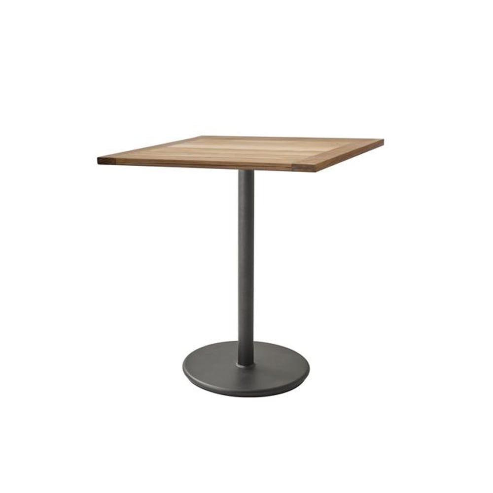 Cane-line Go cafébord teak 72x72 cm Lava grey stativ