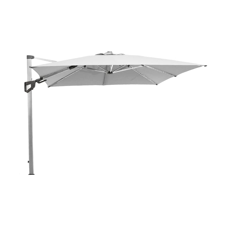 Hyde Luxe Tilt parasoll 300x300 cm - Dusty white, silveranodiserat stativ - Cane-line