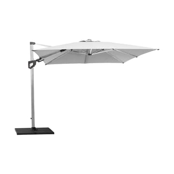 Hyde Luxe Tilt parasoll 300x300 cm - Dusty white, silveranodiserat stativ - Cane-line