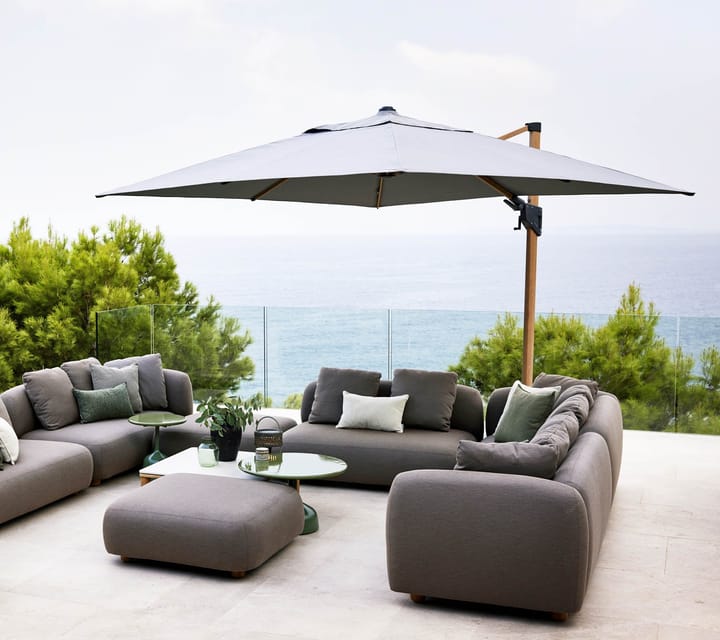 Hyde Luxe Tilt parasoll 300x300 cm, Taupe Cane-line