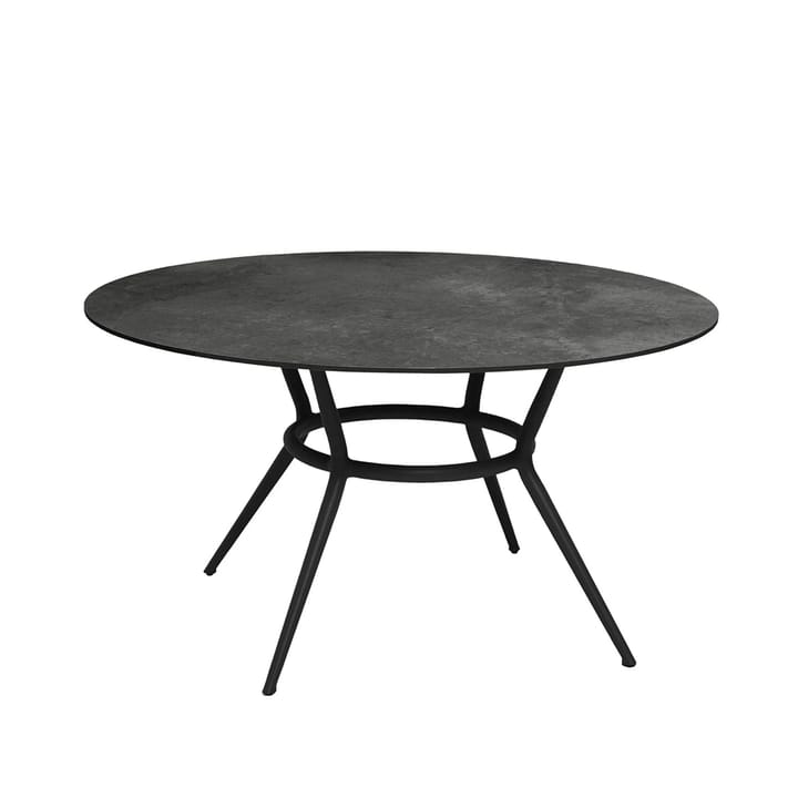 Joy matbord runt - dark grey, ø144 cm, lavagrått underrede - Cane-line