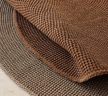 Knit matta Ø200 cm - Umber brown (Soft Rope) - Cane-line