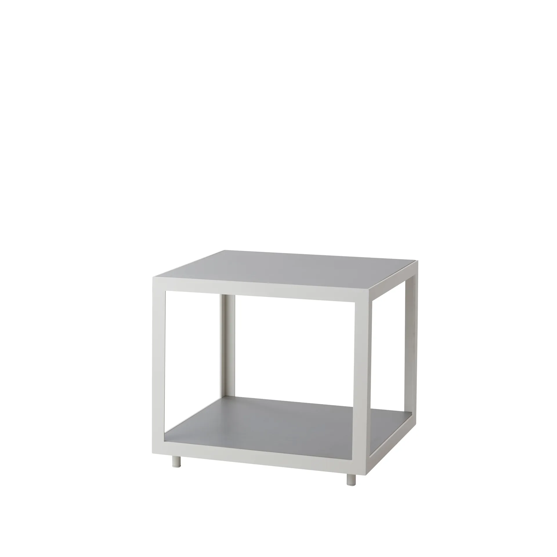 Level sidobord, Light grey, keramik, vitt stativ Cane-line