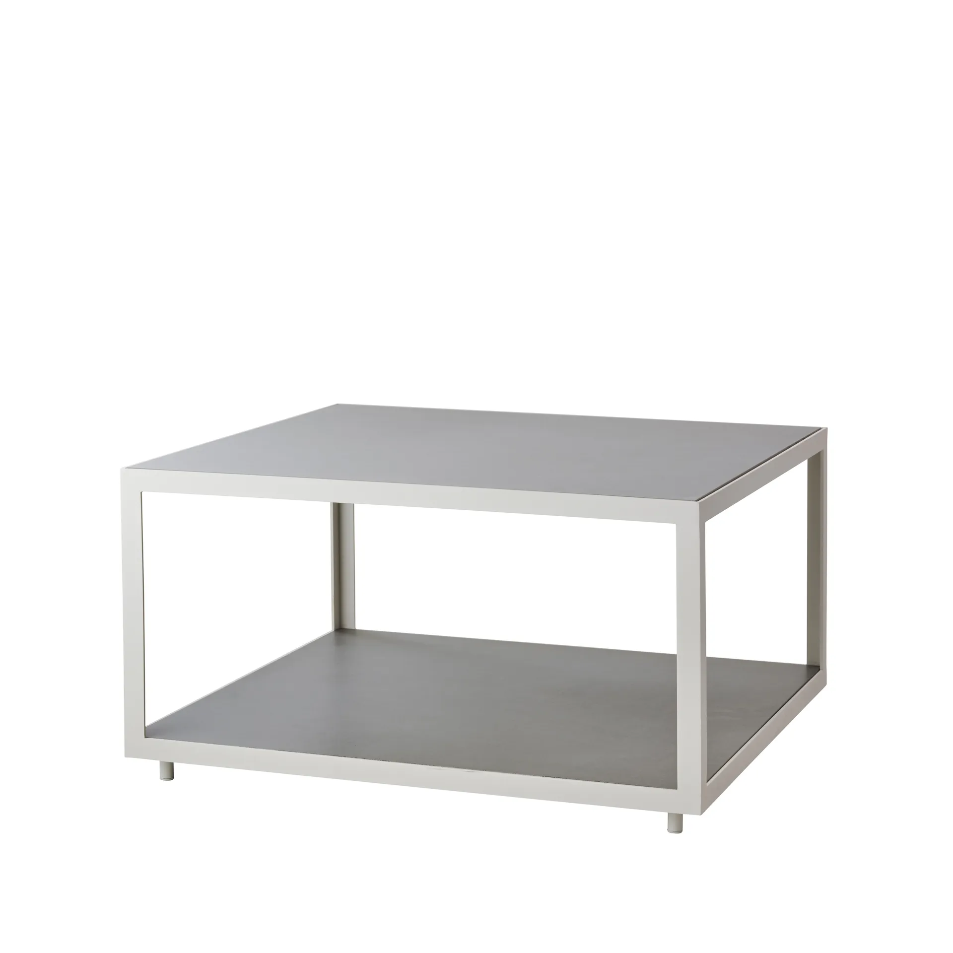 Level soffbord keramik 79x79 cm, Light grey-white Cane-line