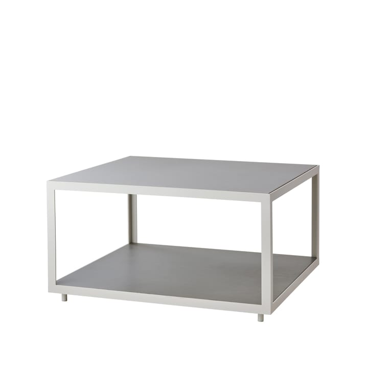 Level soffbord keramik 79x79 cm - Light grey-white - Cane-line